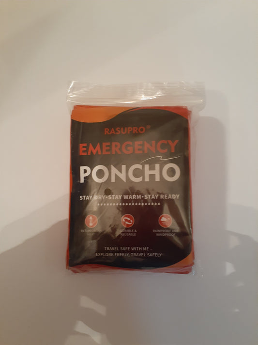 Emergency Poncho with Mylar Inner Lining