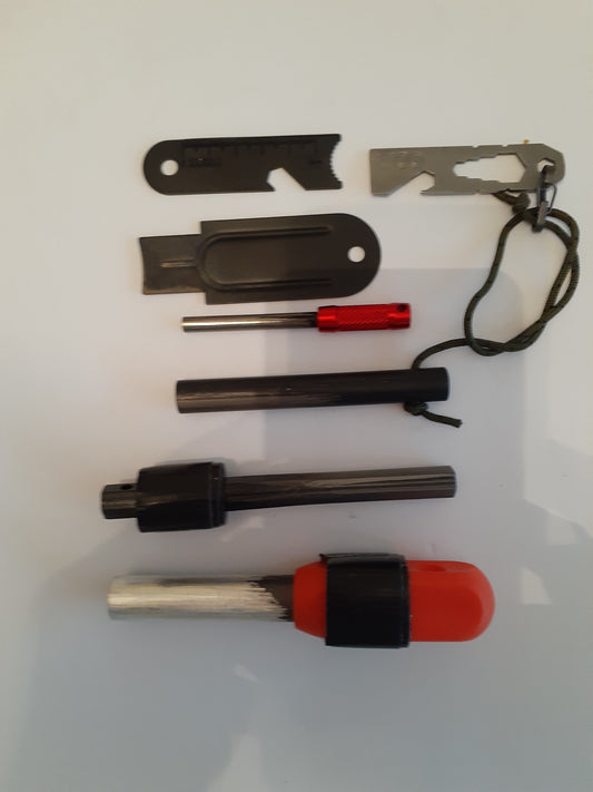 4 Ferro Rods & 3 strikers - Used