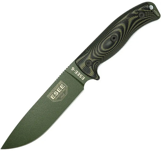 ESEE Model 6 Knife w. 3D Handle - OD Green
